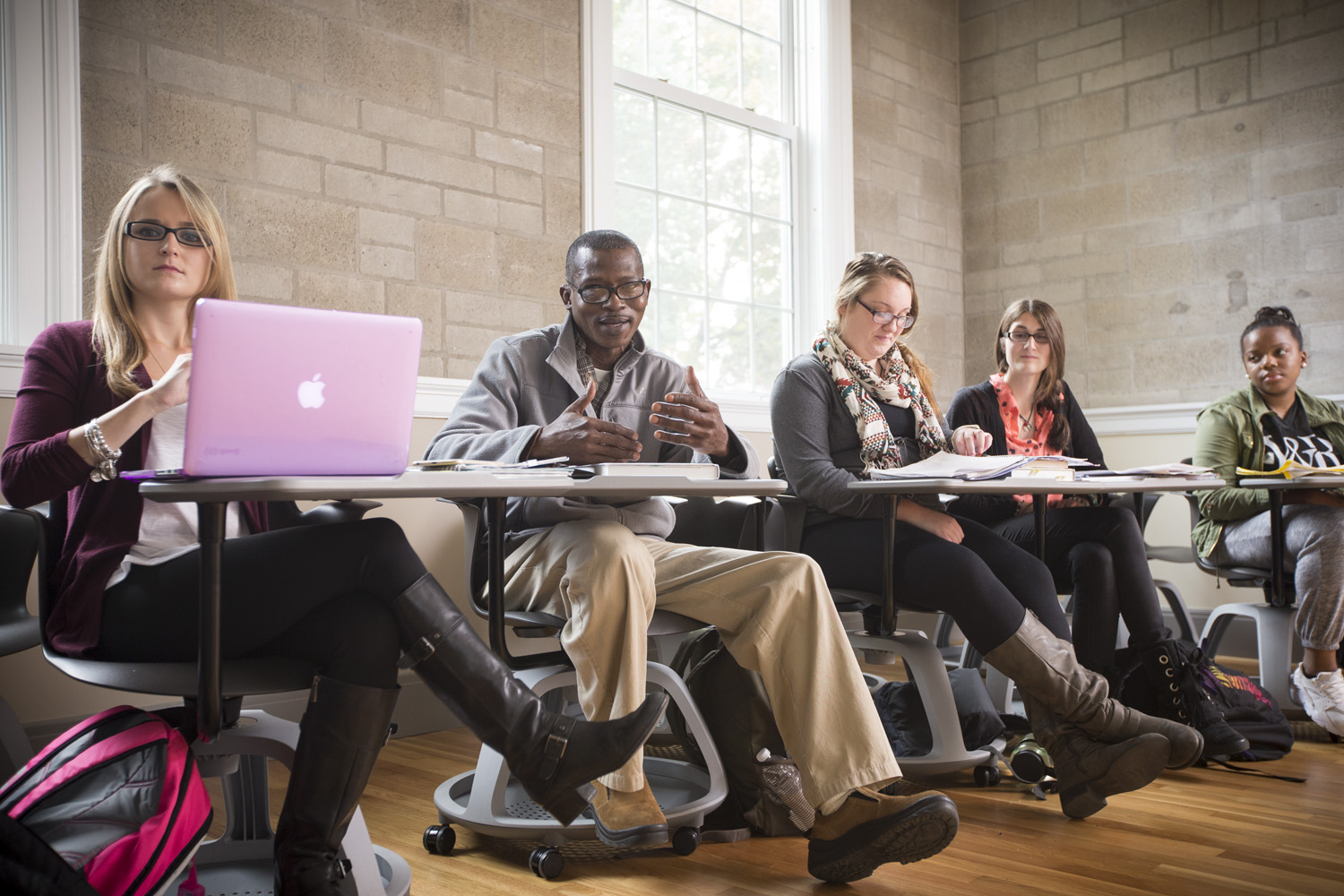 Students in a classroom