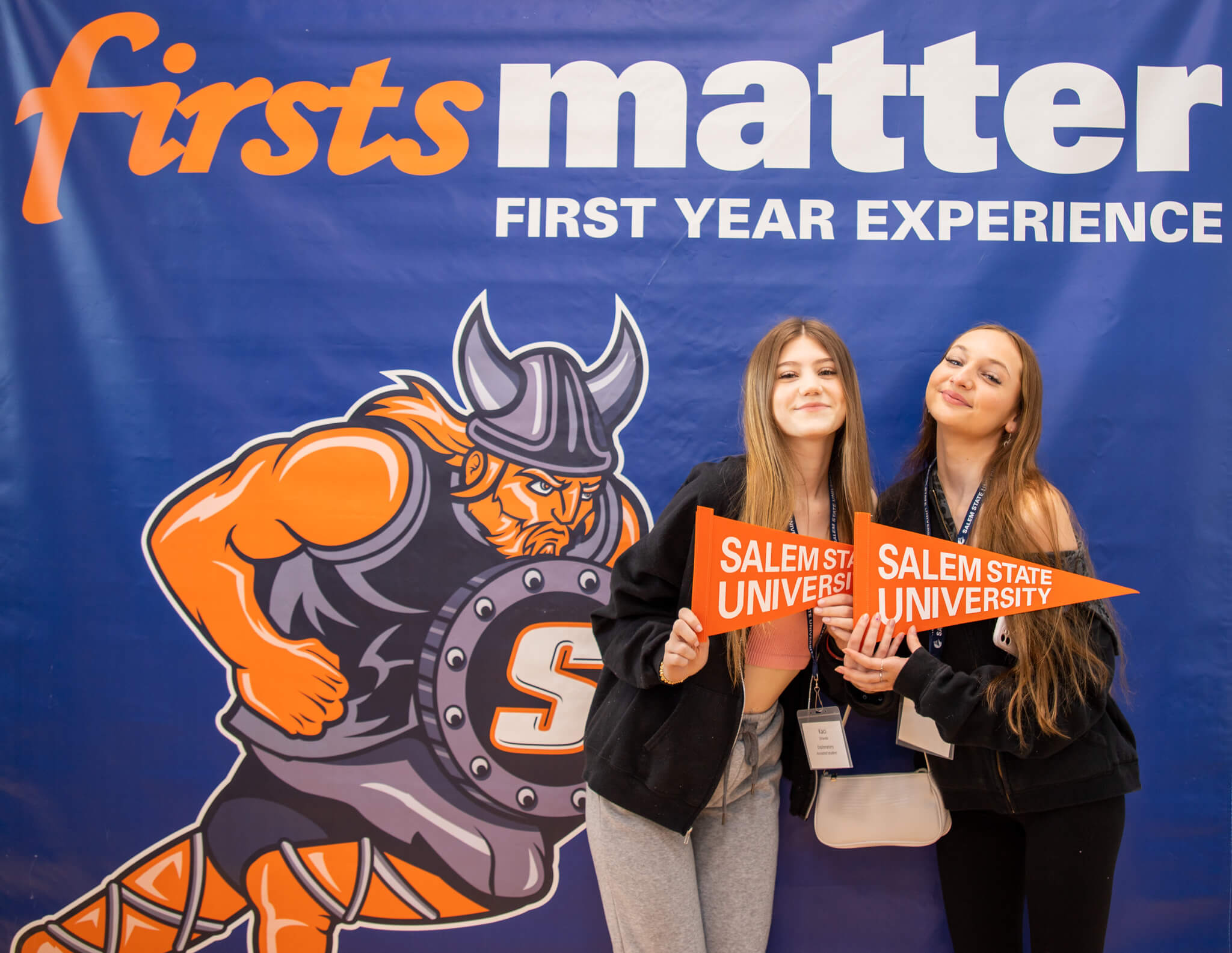 Students celebrating at Accepted Students Day