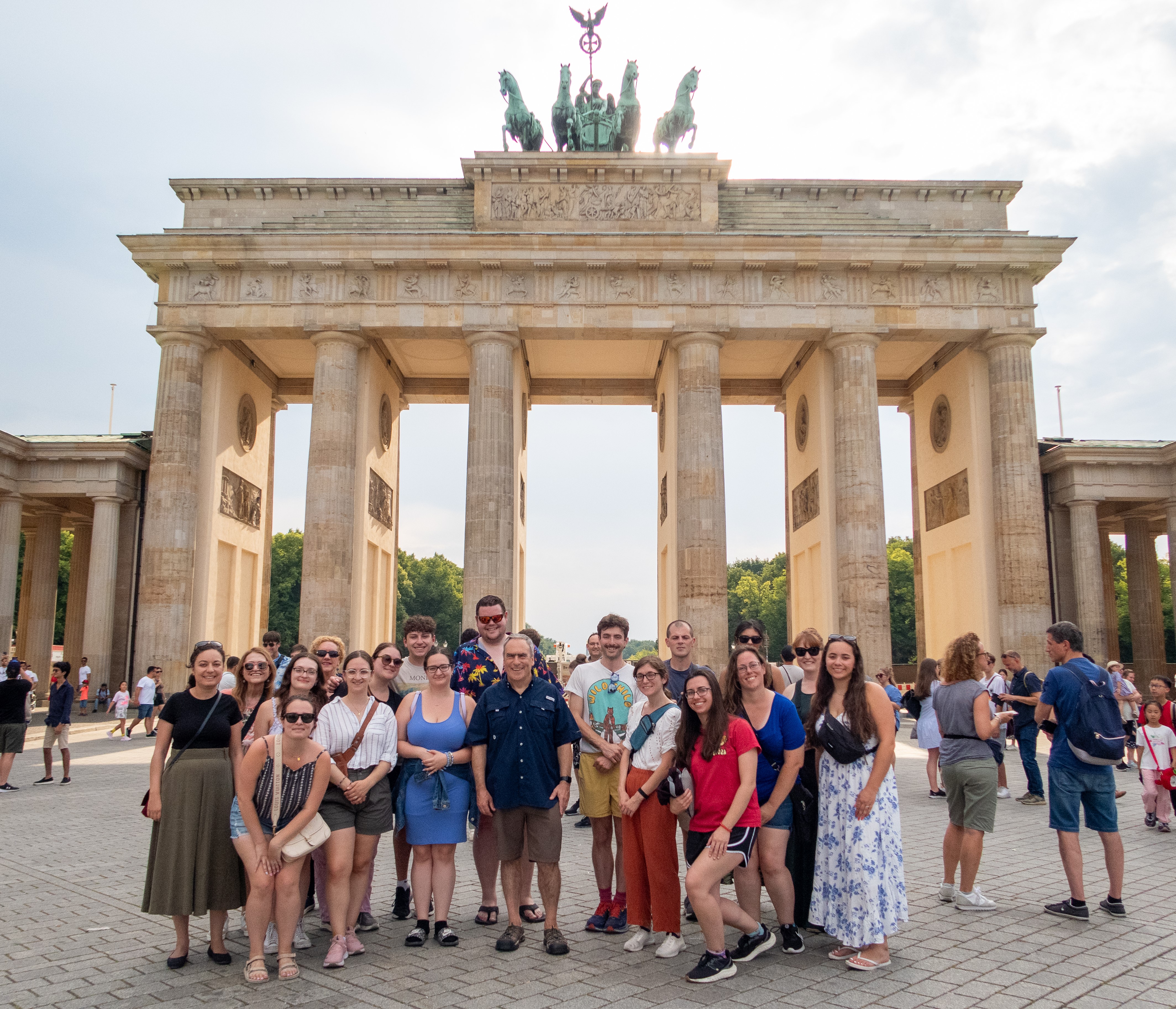 A group of Salem State students and faculty in Berlin 