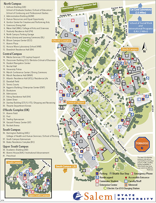 Campus Map | Salem State University