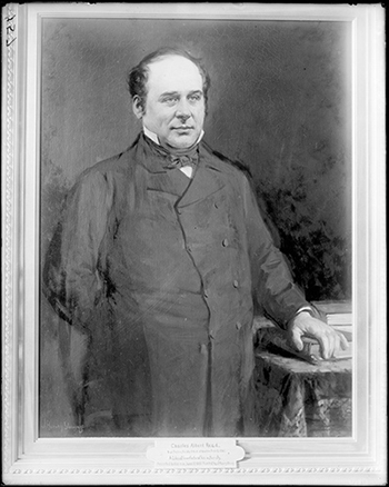 A black and white portrait of Charles Albert Read