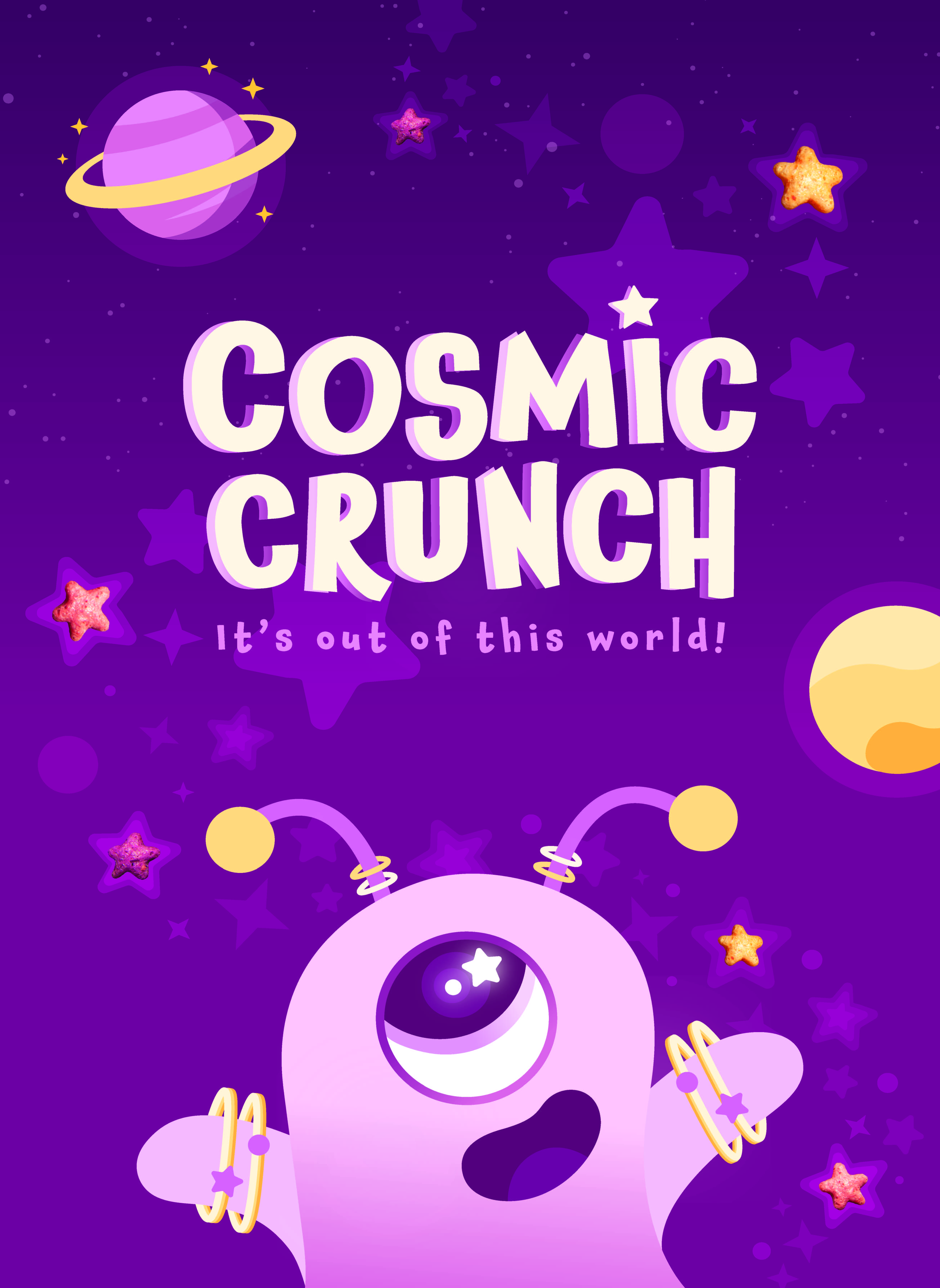 Image: Erin Melin—Cosmic Crunch Gallery Promo Graphic