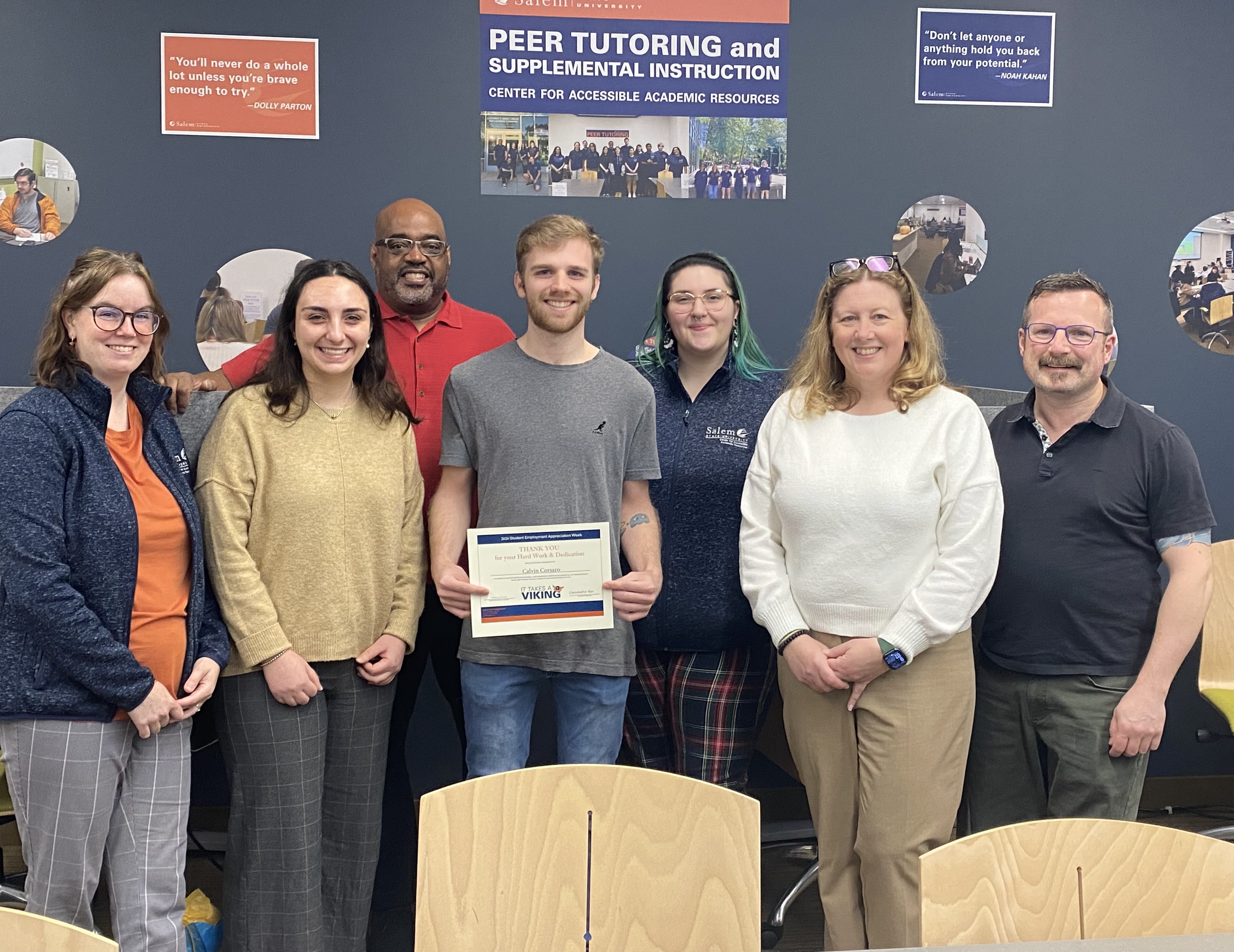 Calvin Corsaro and members of the Accessible Academic Resources Team
