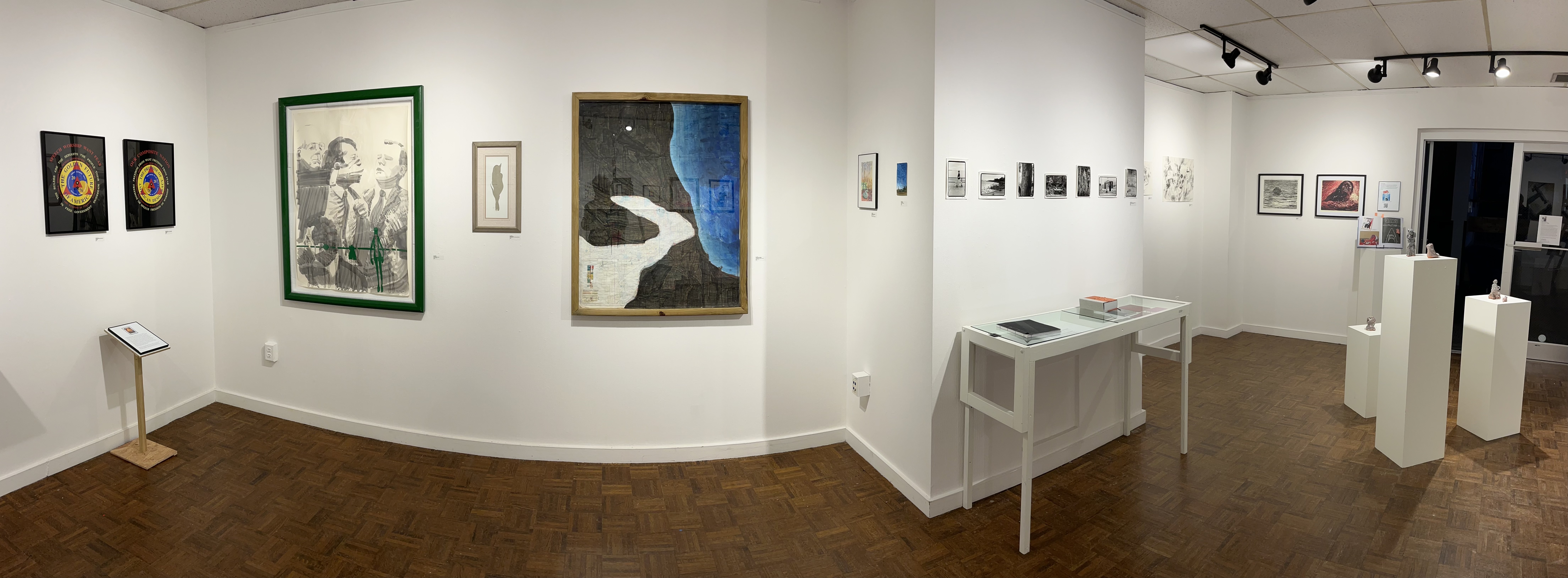 Winfisky Gallery with various kinds of art on the walls