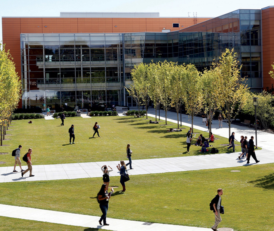 Frederick E. Berry Library and Learning Commons and quad