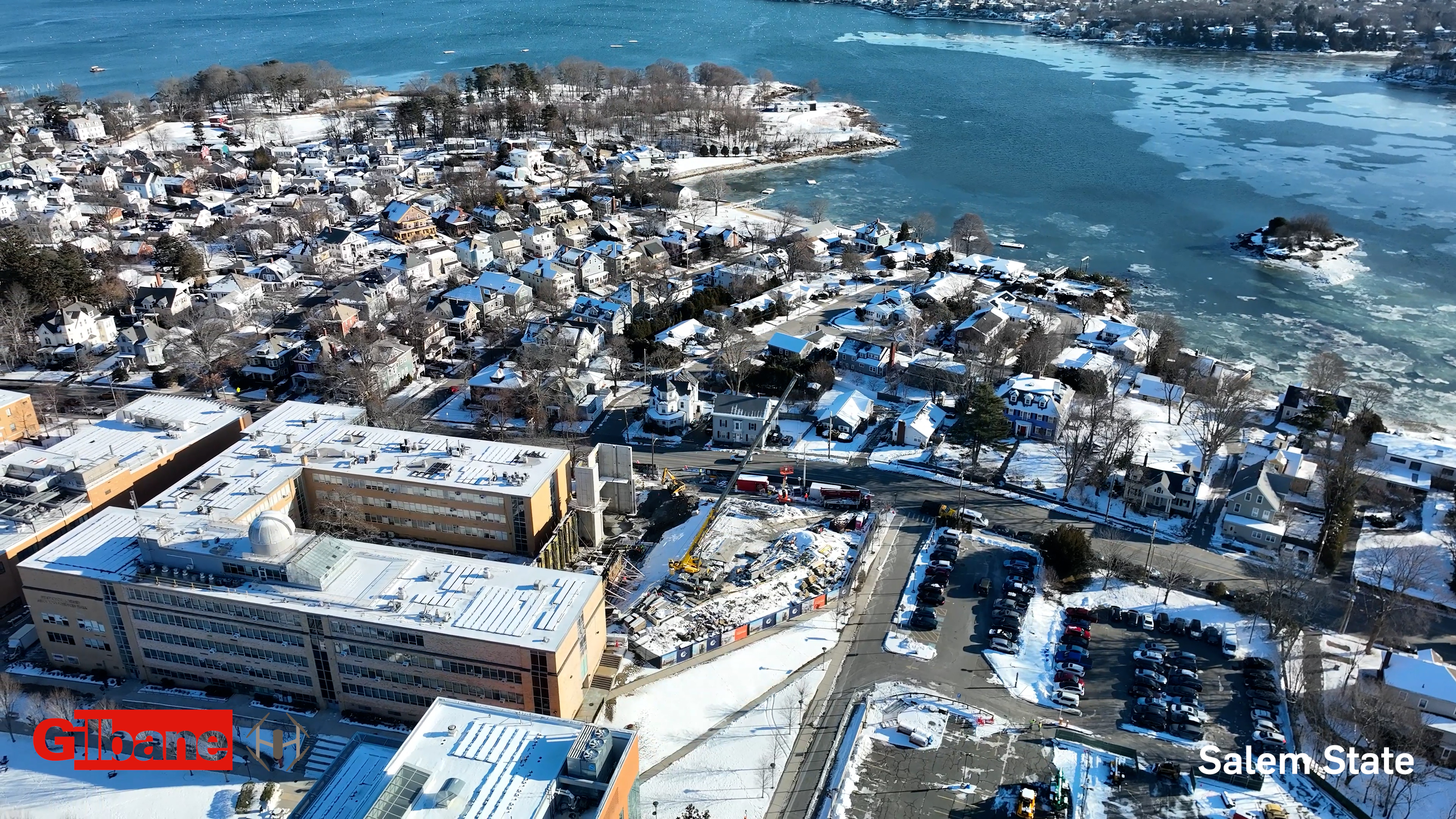 Salem State Campus ariel view