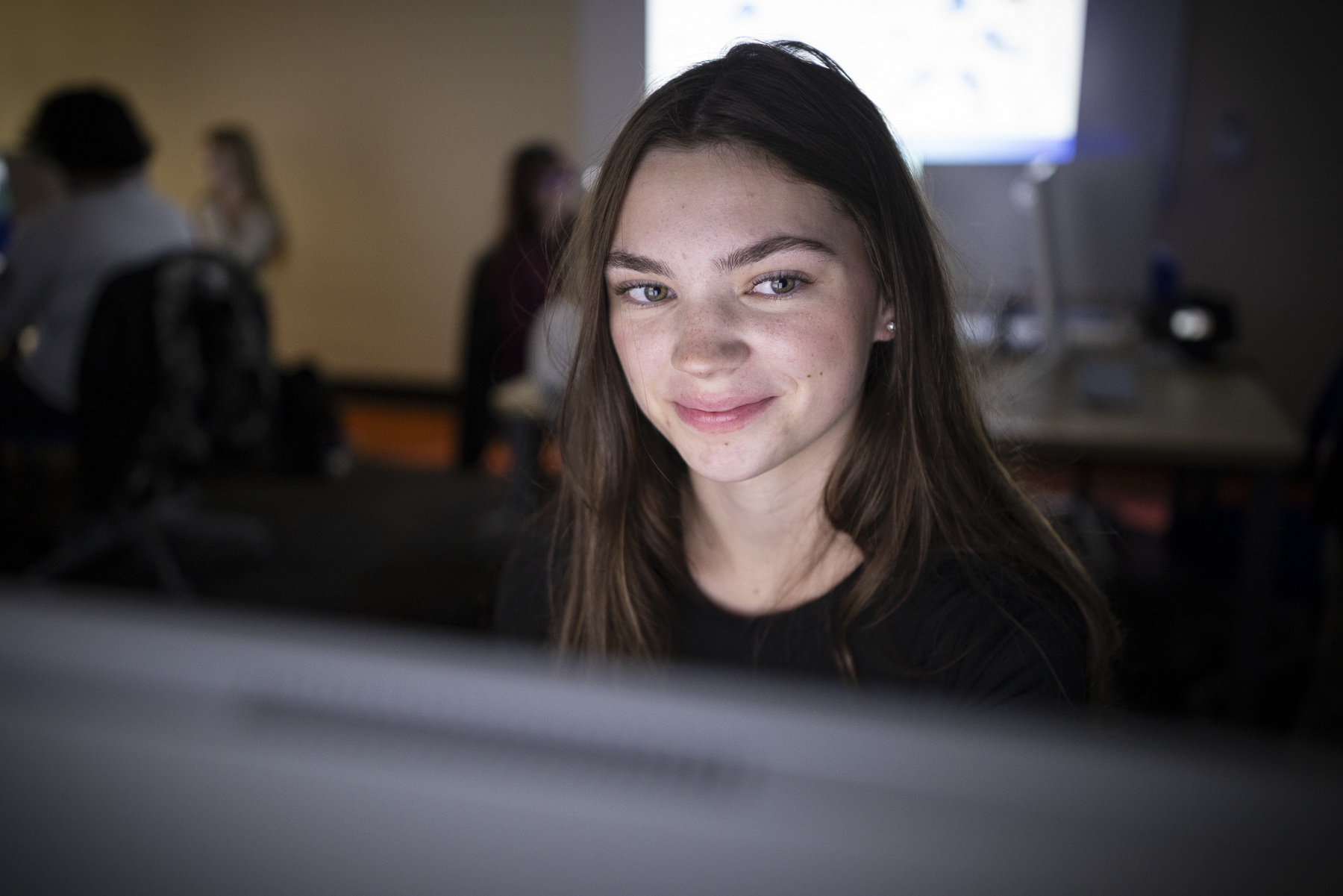 Student on Computer