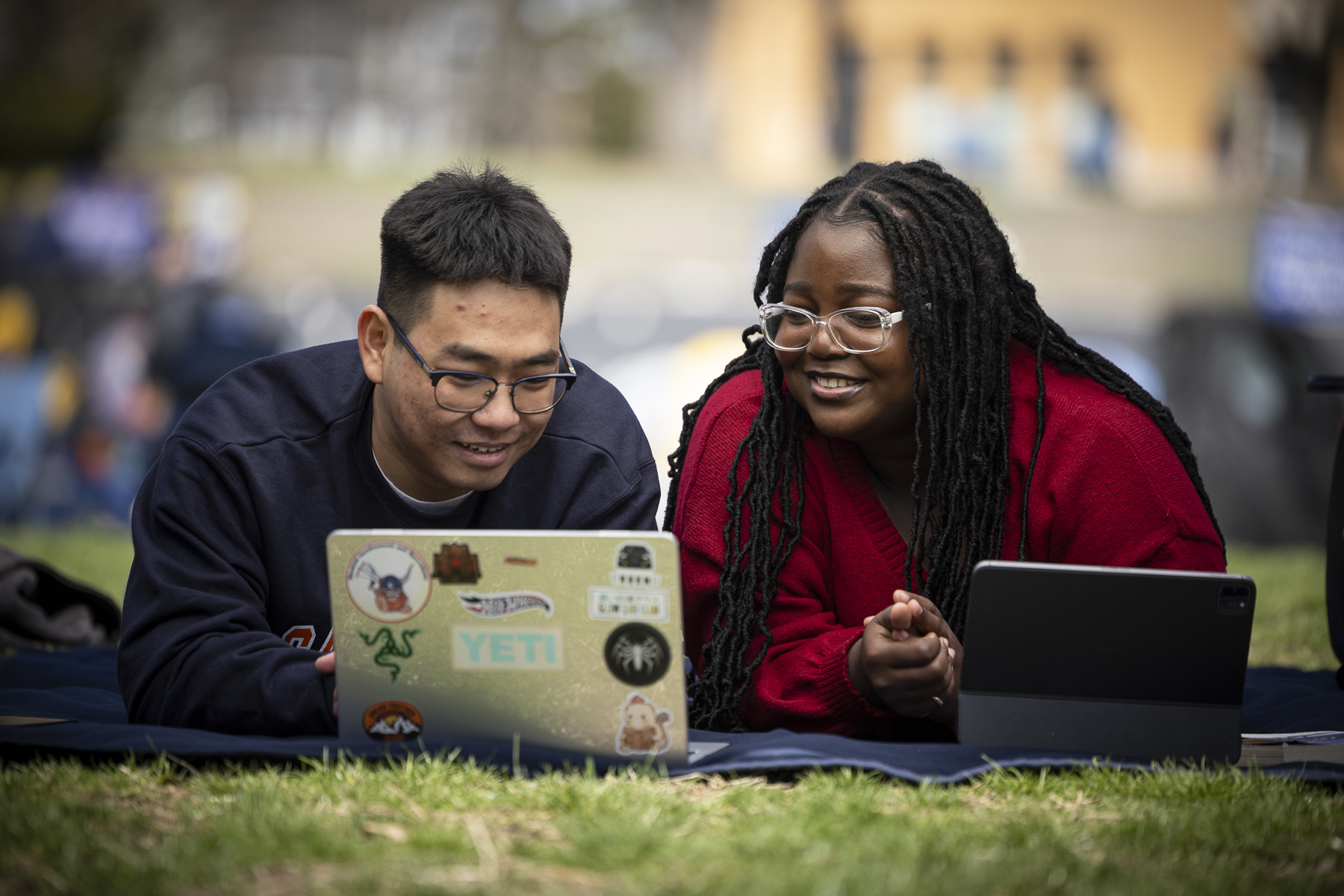 Students Working on Computer