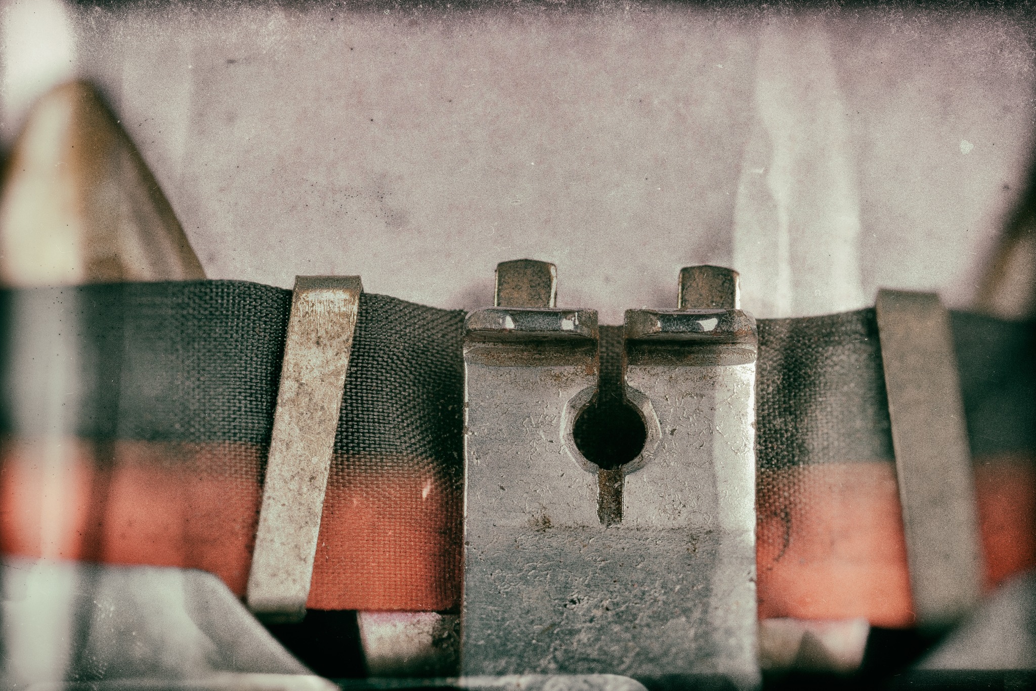 Closeup photo of typewriter ribbon