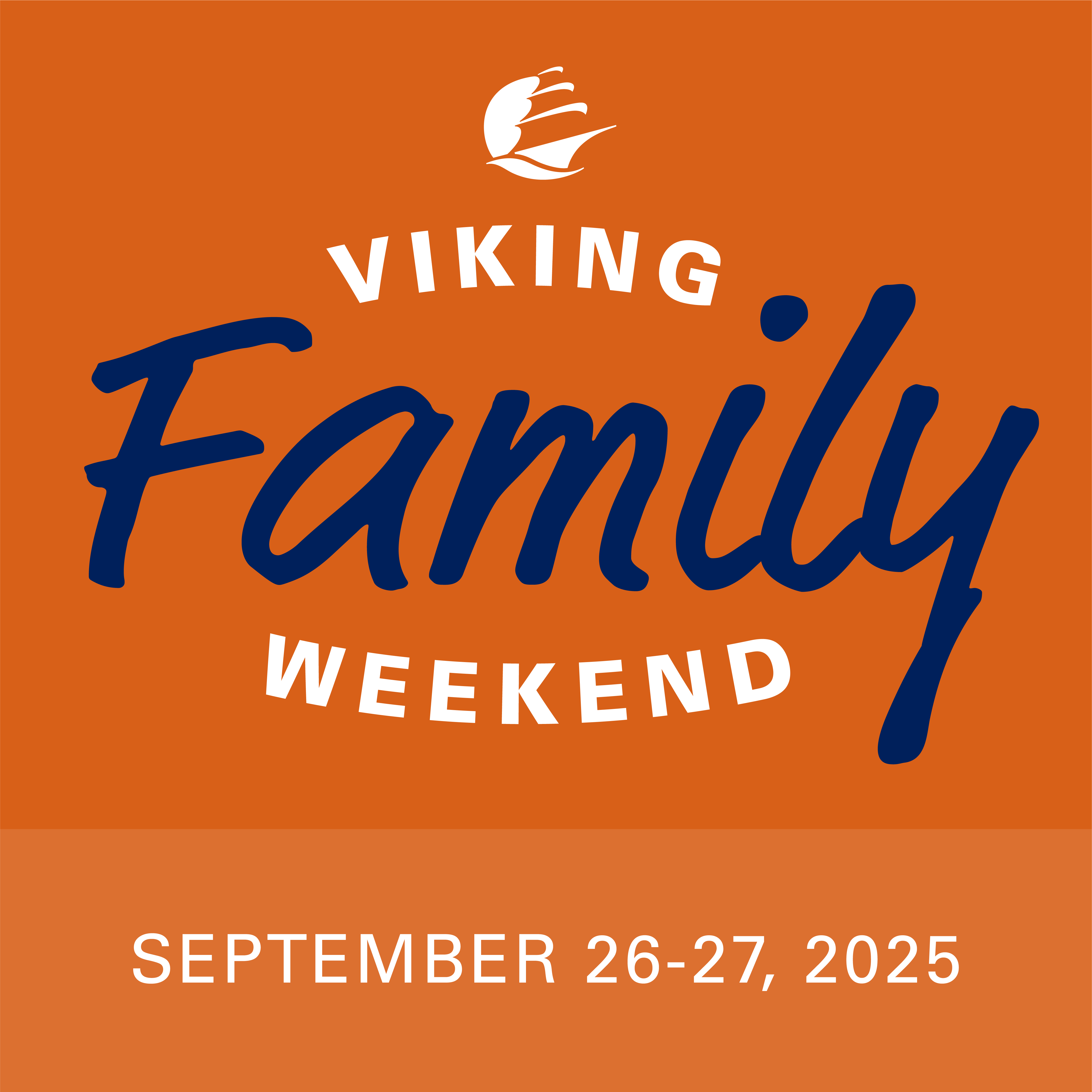 Viking Family Weekend - September 26- 27, 2025
