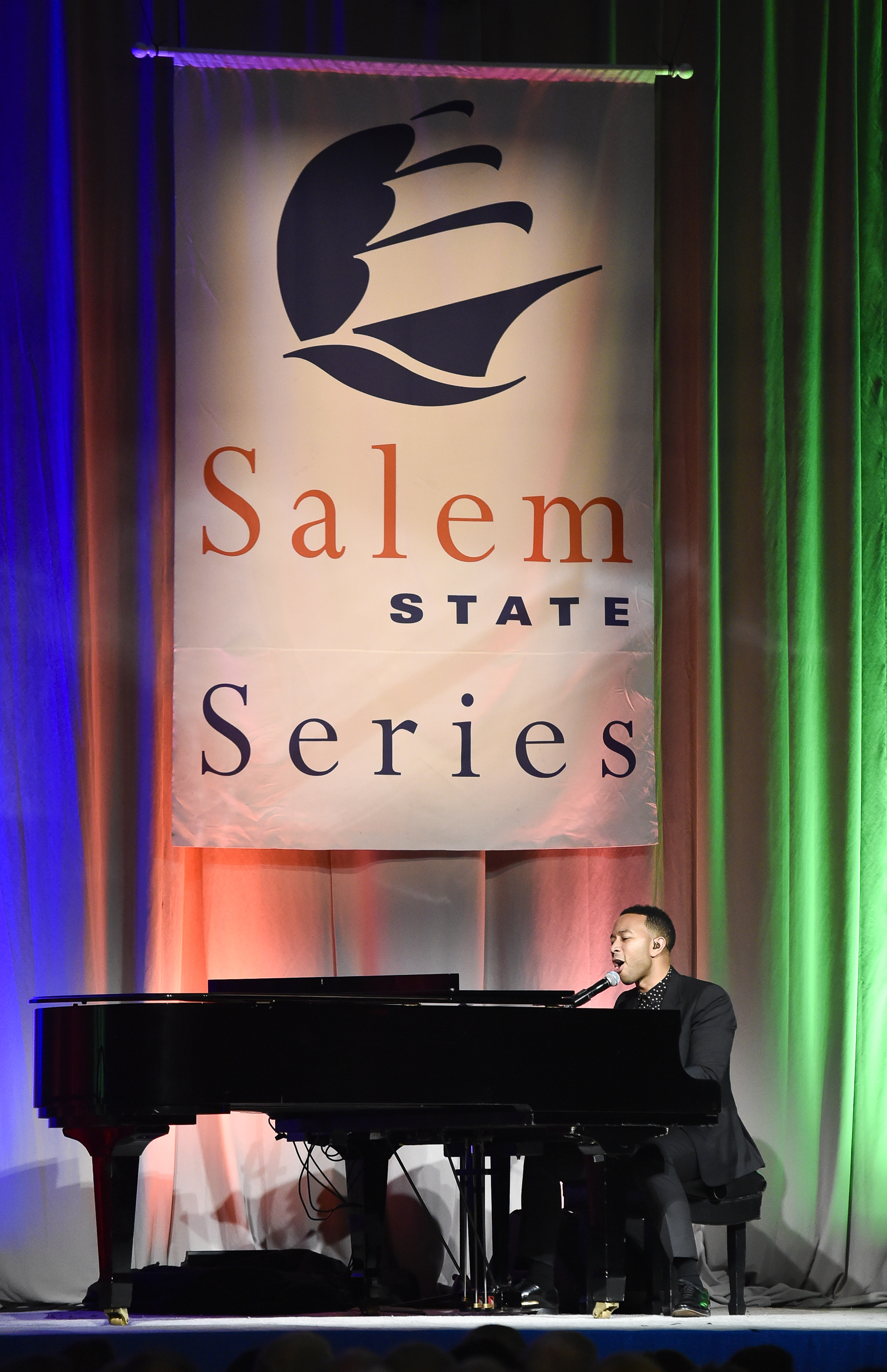 John Legend with Series backdrop