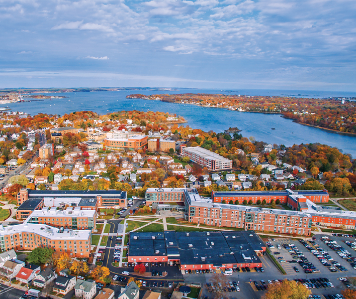 Aerial image of campus