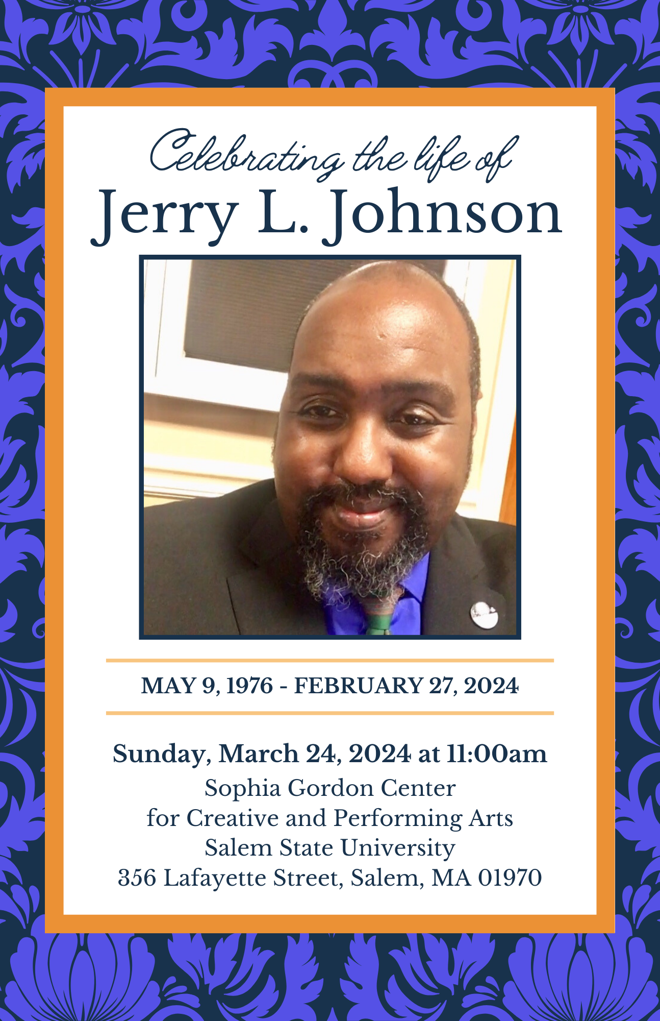 Celebrating the Life of Jerry L. Johnson (May 9, 1976 - February 27, 2024)