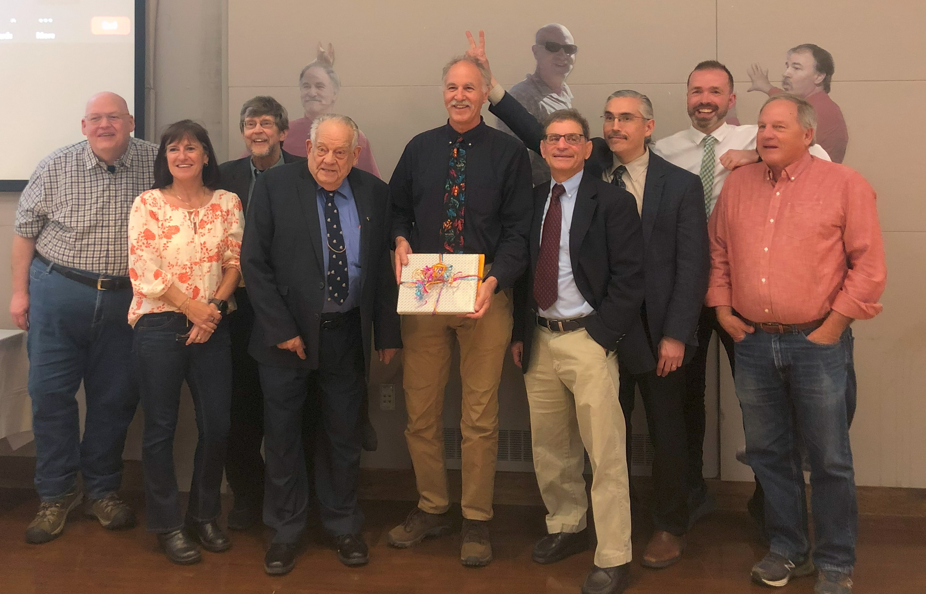 Geography and Sustainability faculty and staff honor Professor Stephen Young