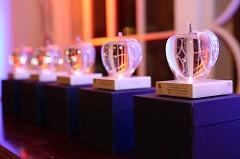 Crystal apples represent the top tier of educators in their fields