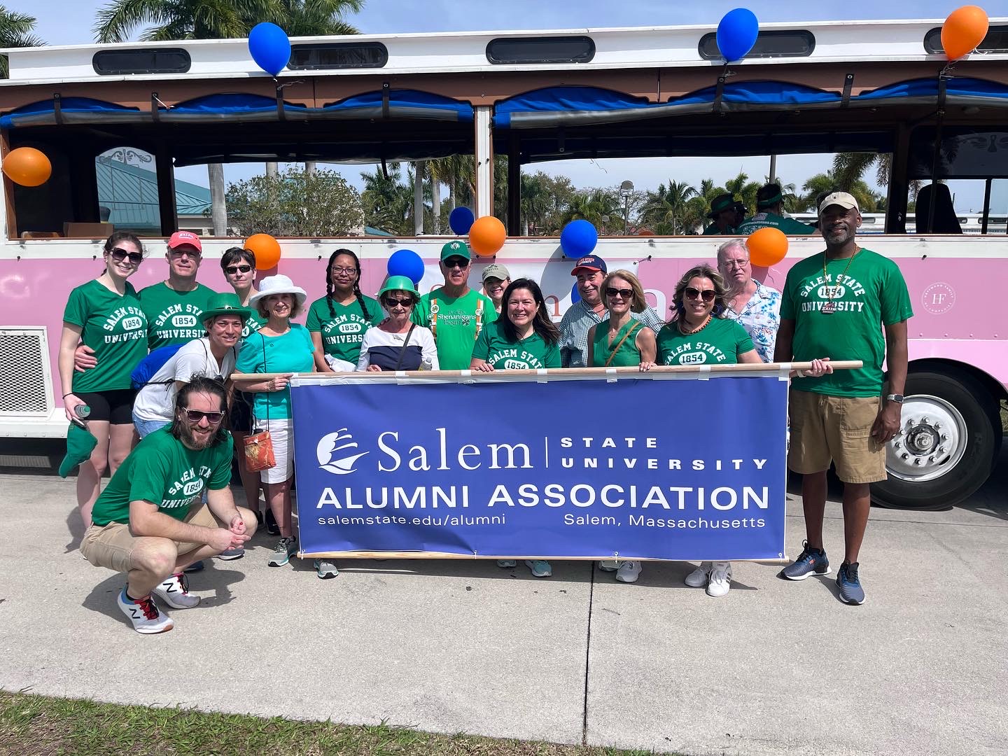 St. Patrick's Day Parade marchers in Naples, Florida