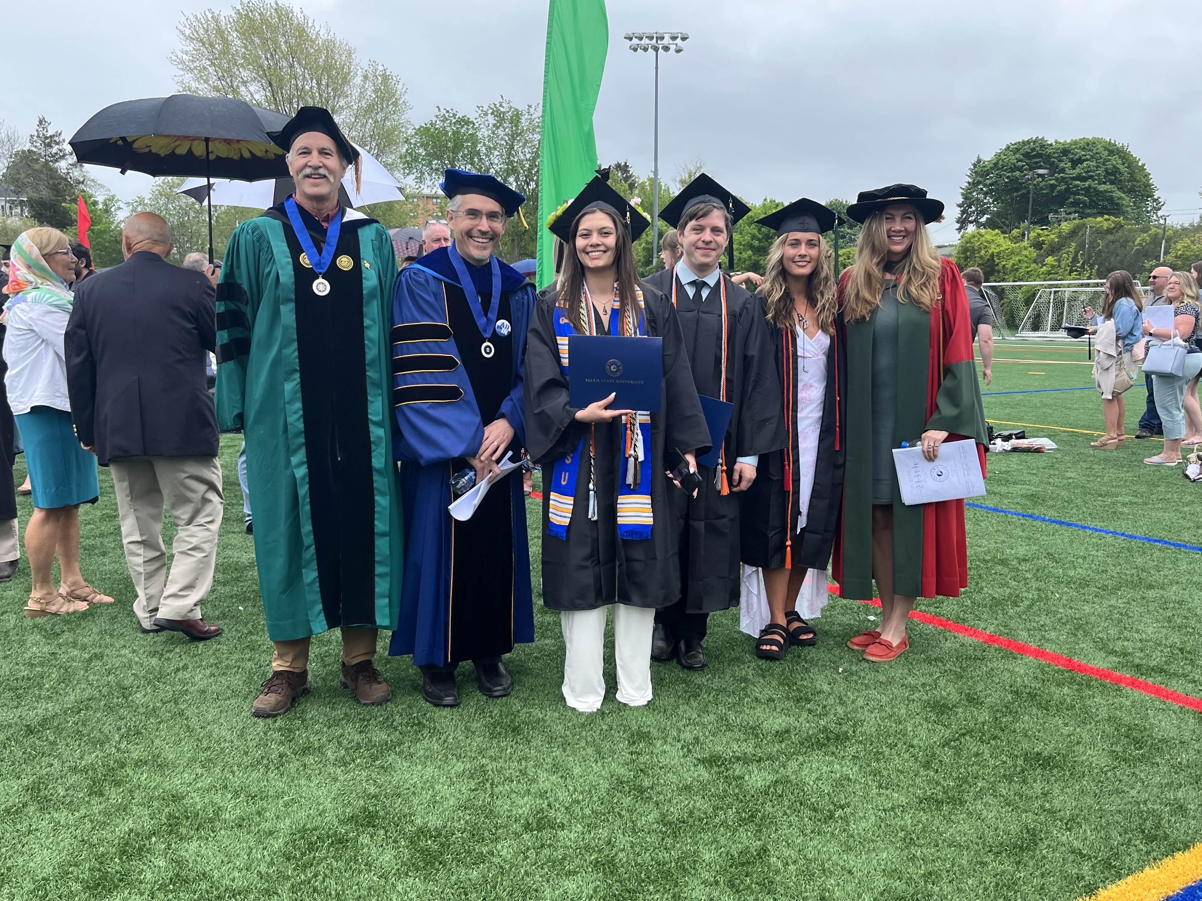 Commencement 2023 with Prof Young, Prof Luna, Chanda Wallace, Kyle Smith, Chris…