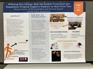 Elaina Curtis' poster presented about STEP at SSU at the NASAP National Confere…
