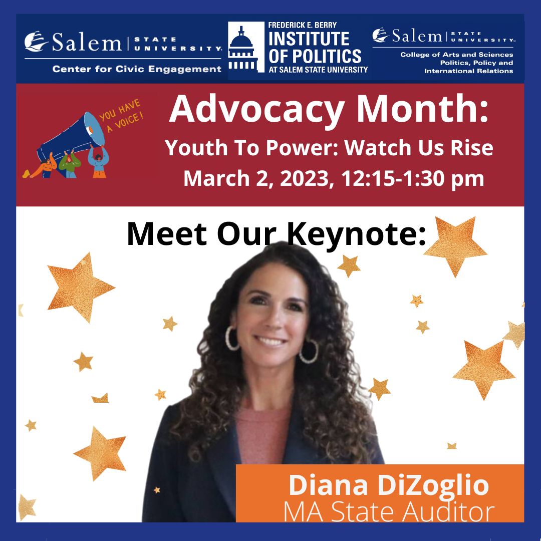 Advocacy Month: Youth to Power: Watch Us Rise Meet our Keynote, Diana Dizoglio