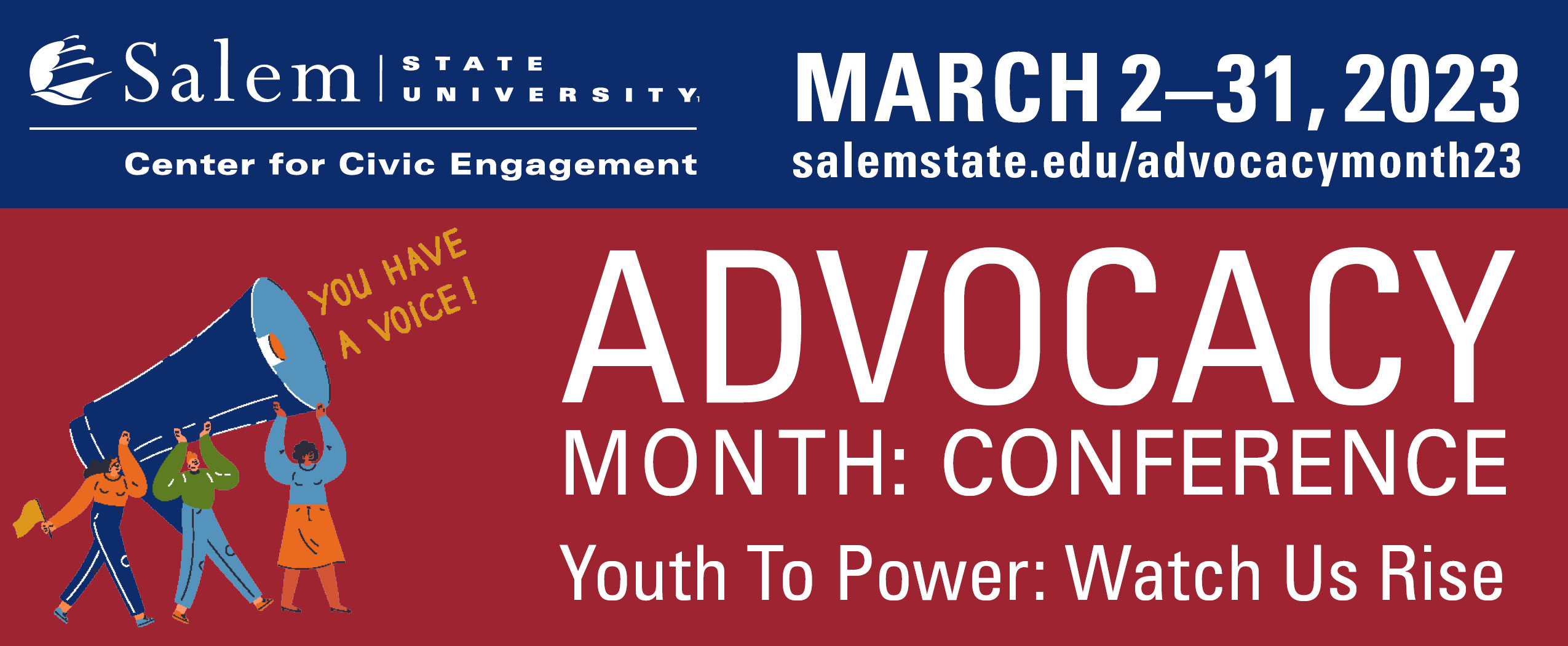 Advocacy Month Conference 2023. Youth to Power: Watch us Rise. March 2-31, 2023…