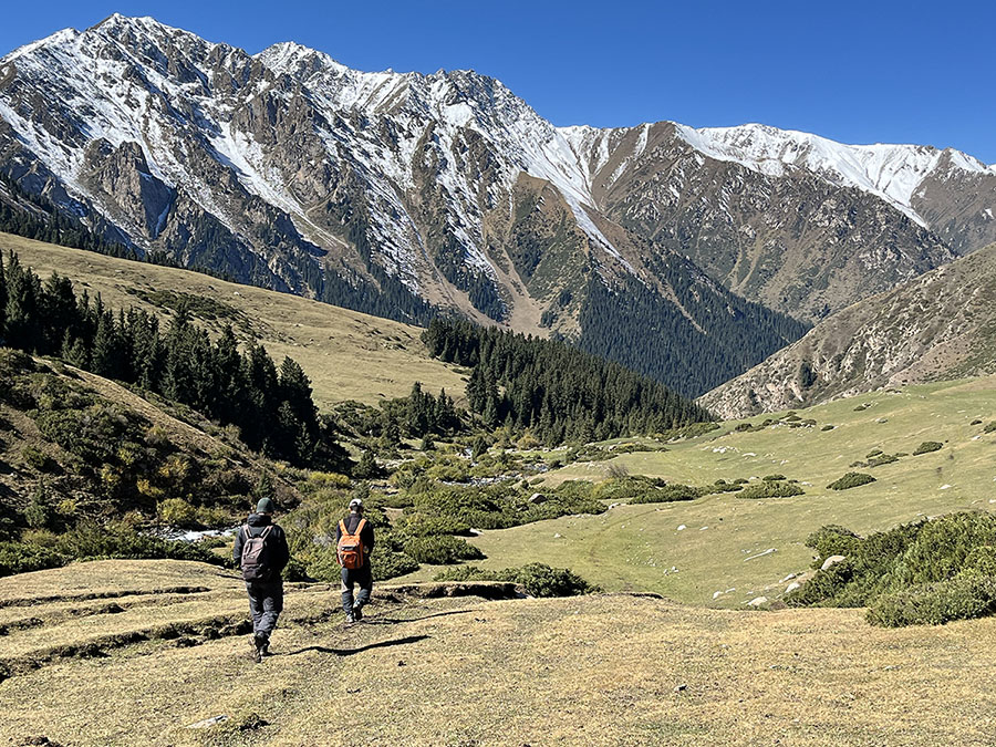 In the Tien Shan Mountains of Central Asia