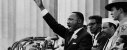 Martin Luther King, Jr. on the steps of the Lincoln Memorial delivering his "I …