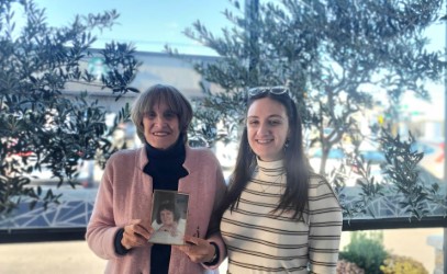 Community donor, Andrea Barron, with scholarship recipient, Vasiliki Tzortsis