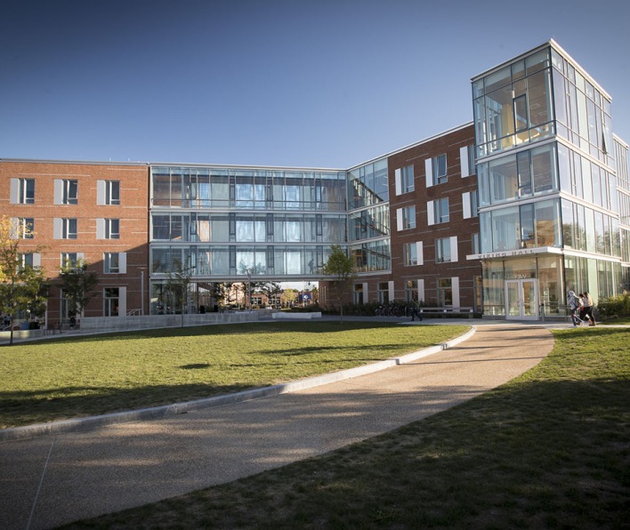 Viking Hall located on Central Campus. Our newest residence hall. 