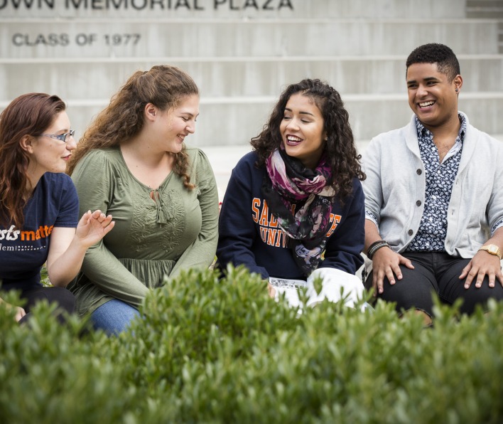 Students hanging out