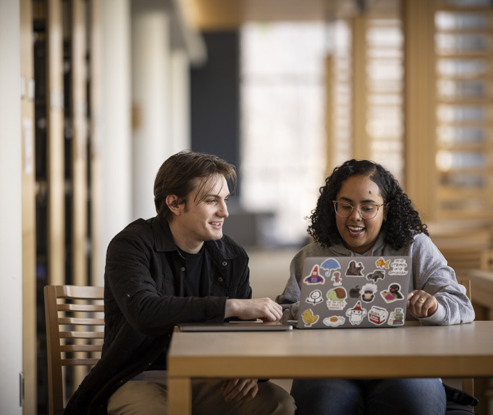 Students on a Laptop