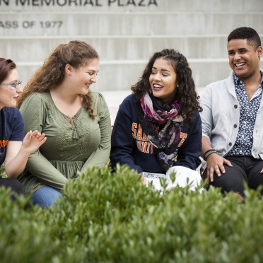 Students hanging out