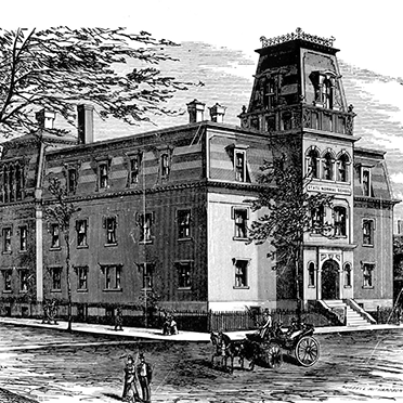 Pencil rendering of Broad Street