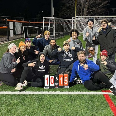 Intramural team on the soccer field