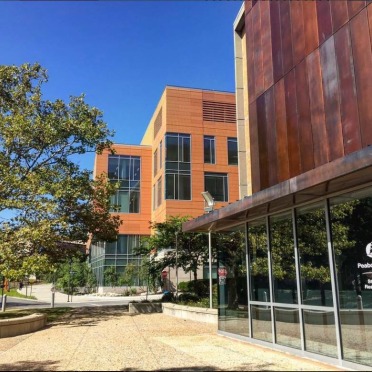 Peabody Hall in the summer time. 