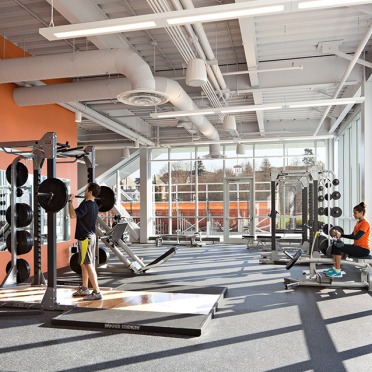 Strength area of the Gassett Fitness Center