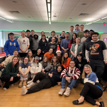 A group of student employees for campus life and rec