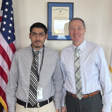 CIS Student with Paul Tucker