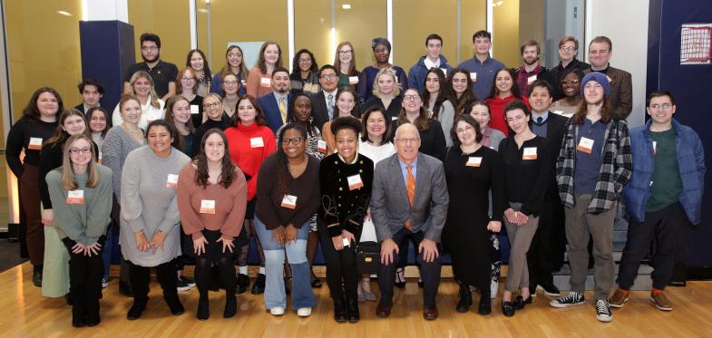 Group photo of 2022 scholarship recipients in the Gassett