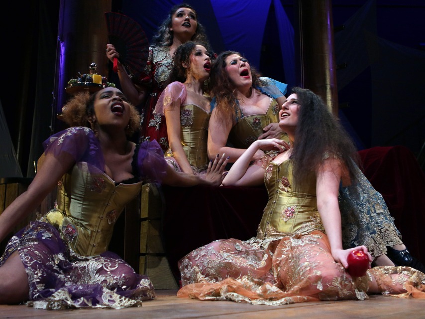 Students performing on stage at the Sophia Gordon Center