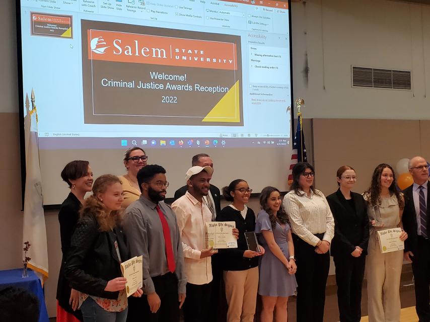 Photos from the 2022 Criminal Justice Awards at Salem State.