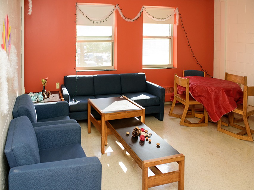 Living room in Bates.