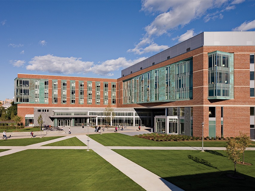 Marsh Hall on a sunny day. 