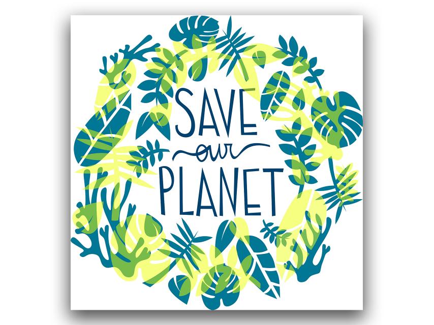 Jenna Tirone - typography - Save the Planet