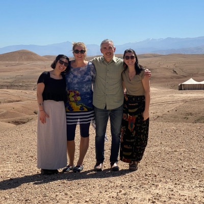 Professor Group on Trip Geography