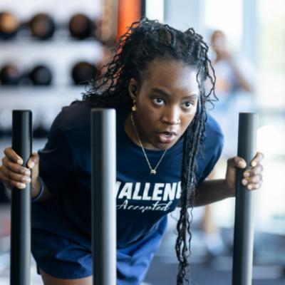 Person working out with weights