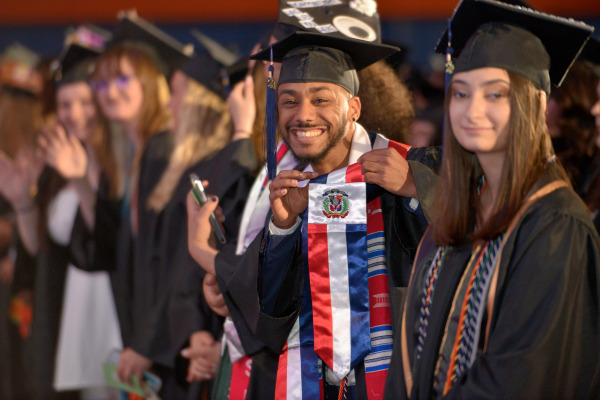 Graduates at Commencement
