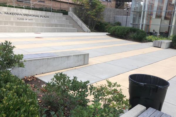 McKeown Plaza outdoor space at Salem State