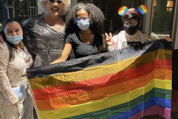 Rainbow flag Pride photo