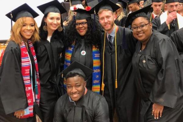 Sociology Students at Commencement
