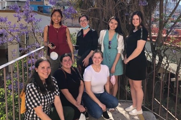 Salem State received a Partners of the Americas Innovation grant in partnership with the University of Guanajuato, enabling Associate Professor Melanie González (lower left) and her students to travel to Mexico to learn more about culturally responsive teaching 